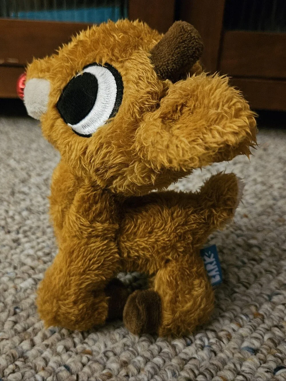 Bark Rudolph The Red Nosed Reindeer Dog Toy